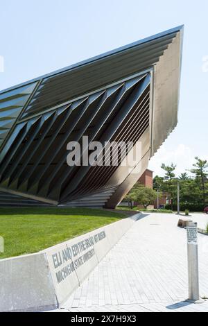 Das Eli and Edythe Broad Art Museum auf dem Campus der Michigan State University, East Lansing Michigan USA Stockfoto