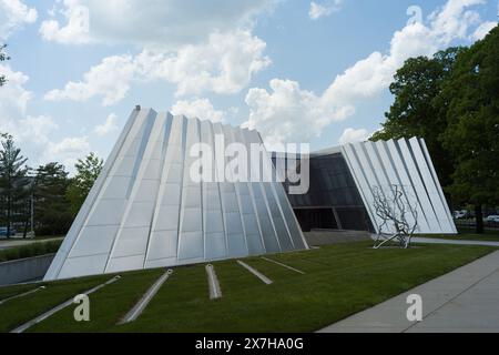 Das Eli and Edythe Broad Art Museum auf dem Campus der Michigan State University, East Lansing Michigan USA Stockfoto