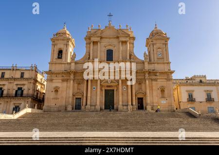 Noto Kathedrale gewidmet dem Heiligen Nikolaus von Myra, Noto, Sizilien Stockfoto