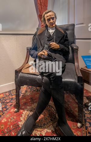 William Wilberforce (1759–1833). Madame Tussauds Wachsfigur, ca. 1933, im Wilberforce House Museum, Kingston upon Hull, Yorkshire, Großbritannien Stockfoto