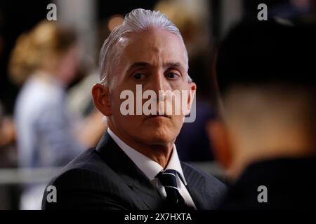 New York, USA. Mai 2024. Der ehemalige Rep. Trey Gowdy (R-SC) nimmt am 20. Mai 2024 in New York City an einem Schweigegeldprozess des ehemaligen US-Präsidenten Donald Trump Teil. Michael Cohen, Trumps ehemaliger Anwalt, wird erneut Stellung nehmen, um sein Kreuzverhör durch die Verteidigung im Schweigegeldprozess des ehemaligen Präsidenten fortzusetzen. Cohen ist der letzte Zeuge der Staatsanwaltschaft im Prozess und wird voraussichtlich diese Woche ihren Fall beenden. Quelle: UPI/Alamy Live News Stockfoto