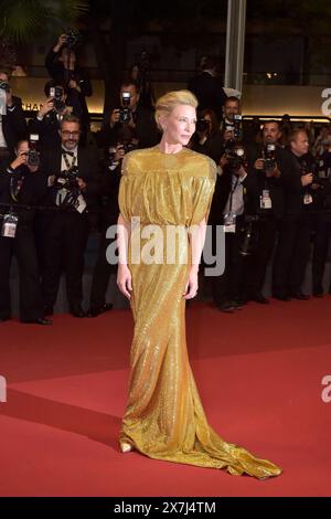 Cannes, Frankreich. Mai 2024. CANNES, FRANKREICH - 18. MAI: Cate Blanchett nimmt am 18. MAI 2024 am Roten Teppich der „Gerüchte“ beim 77. Jährlichen Filmfestival von Cannes im Palais des Festivals Teil. Quelle: dpa/Alamy Live News Stockfoto