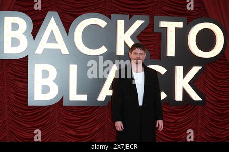 Jack O'Connell besucht die Weltpremiere von „Back to Black“ am Odeon Luxe Leicester Square in London, England. Stockfoto