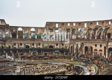 Im Kolosseum, Rom, Italien Stockfoto