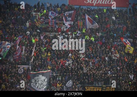 Bologna, Italien. Mai 2024. Anhänger des Fußballspiels Bologna f.c. während des Fußballspiels der Serie A zwischen Bologna f.c. und Juventus f.c. im Dall'Ara Stadium in Bologna, Norditalien - Montag, 20. Mai 2024. Sport - Fußball - (Foto Michele Nucci Credit: LaPresse/Alamy Live News Stockfoto