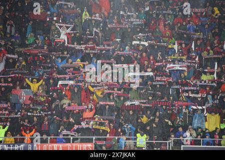 Bologna, Italien. Mai 2024. Anhänger des Fußballspiels Bologna f.c. während des Fußballspiels der Serie A zwischen Bologna f.c. und Juventus f.c. im Dall'Ara Stadium in Bologna, Norditalien - Montag, 20. Mai 2024. Sport - Fußball - (Foto Michele Nucci Credit: LaPresse/Alamy Live News Stockfoto
