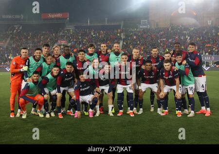 Bologna, Italien. Mai 2024. Bologna-Spieler posieren vor dem Fußballspiel der Serie A zwischen Bologna f.c. und Juventus f.c. im Dall'Ara Stadium in Bologna, Norditalien - Montag, den 20. Mai 2024. Sport - Fußball - (Foto Michele Nucci Credit: LaPresse/Alamy Live News Stockfoto