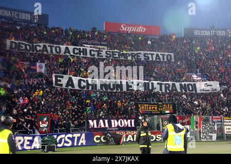 Bologna, Italien. Mai 2024. Anhänger des Fußballspiels Bologna f.c. während des Fußballspiels der Serie A zwischen Bologna f.c. und Juventus f.c. im Dall'Ara Stadium in Bologna, Norditalien - Montag, 20. Mai 2024. Sport - Fußball - (Foto Michele Nucci Credit: LaPresse/Alamy Live News Stockfoto