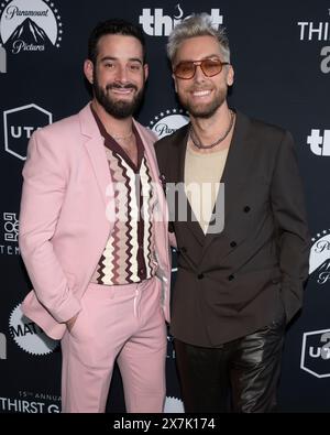 18. Mai 2024, Beverly Hills, Kalifornien, USA: Michael Turchin und Lance Bass nehmen an den 15. Jährlichen Thirst Gala Awards Teil. (Credit Image: © Billy Bennight/ZUMA Press Wire) NUR REDAKTIONELLE VERWENDUNG! Nicht für kommerzielle ZWECKE! Stockfoto