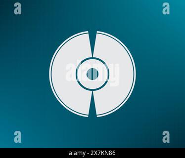 CD-Image. Computerplatte. Disc für Vektor-Illustration des Players. Stock Vektor