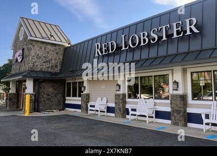 Alexandria, VA, USA. Mai 2024. Red Lobster meldet freiwilligen Insolvenz nach Kapitel 11 an, da dieser Standort in Alexandria, Virginia, während des Insolvenzverfahrens am 20. Mai 2024 weiterhin tätig ist. Quelle: Mpi34/Media Punch/Alamy Live News Stockfoto