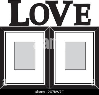 Bilderrahmen Symbol Design Vektor Illustration Stock Vektor