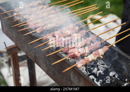 Ein paar leckere Kebabs Stockfoto