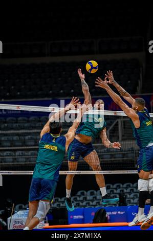 Rio De Janeiro, Brasilien. Mai 2024. Darlan während des brasilianischen Trainings für den Völkerbund, das am Montag im Fitnessstudio Maracanãzinho stattfand (20). Foto: Pedro Teixeira/FotoArena/Alamy Live News Stockfoto