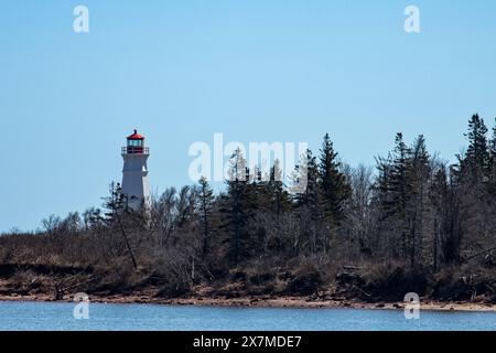 Cape Jourimain Leuchtturm in New Brunswick, Kanada Stockfoto