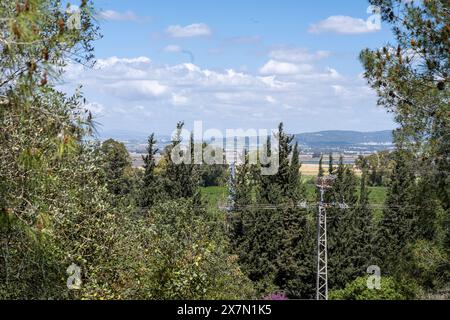 Galiläa Landschaft fotografiert im April in Obergaliläa, Israel Stockfoto