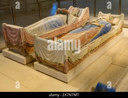 Grab von Heinrich II. Von England und Eleanor von Aquitane in der Fontevraud Abbey, Loire Valley, Rance Stockfoto