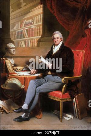 William Roscoe (1753–1831), englischer Bankier, Anwalt, Abolitionist und Autor, Porträtgemälde in Öl auf Leinwand von Sir Martin Archer Shee, 1815-1817 Stockfoto