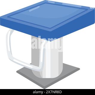 Moderne Vektor-Illustration eines stilvollen Podiums Stock Vektor