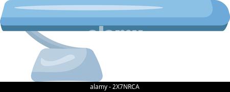 Moderne LED-Schreibtischlampe Illustration im Cartoon-Stil Stock Vektor