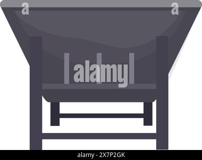 Modernes minimalistisches graues Sofa Stock Vektor