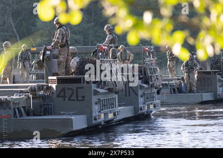 Die Sofortreaktionsübung ist Teil der NATO-Übung Standhafter Verteidiger, die größte Übung dieser Art seit dem Kalten Krieg in Polen. Stockfoto