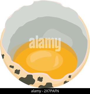 Minimalistische Illustration eines sonnigen Eies Stock Vektor