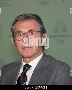 Archivfoto, Italien. Mai 2024. ARCHIVFOTO - Milan, IOC & Milano Cortina Delivery Partners Kick Off Meeting im Foto:Vincenzo Novari CEO Olympische Spiele 2026 (Mailand - 2019-12-11, Nick Zonna/ipa-agency.net) ps das Foto kann in Übereinstimmung mit dem Kontext verwendet werden, in dem es aufgenommen wurde, und ohne verleumderische Absicht des Ansehens der Menschen repräsentierte redaktionelle Nutzung nur Credit: Independent Photo Agency/Alamy Live News Stockfoto