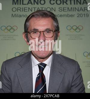 Archivfoto, Italien. Mai 2024. ARCHIVFOTO - Milan, IOC & Milano Cortina Delivery Partners Kick Off Meeting im Foto:Vincenzo Novari CEO Olympische Spiele 2026 (Mailand - 2019-12-11, Nick Zonna/ipa-agency.net) ps das Foto kann in Übereinstimmung mit dem Kontext verwendet werden, in dem es aufgenommen wurde, und ohne verleumderische Absicht des Ansehens der Menschen repräsentierte redaktionelle Nutzung nur Credit: Independent Photo Agency/Alamy Live News Stockfoto