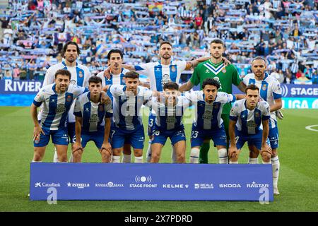 Barcelona, Spanien. Mai 2024. Spieler von RCD Espanyol während des spanischen Fußballspiels La liga Hipermotion zwischen RCD Espanyol und Real Oviedo im Stage Front Stadium in Barcelona Credit: DAX Images/Alamy Live News Stockfoto