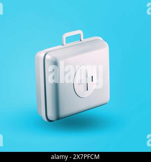 Verschiedene Design 3D-Objektsymbole - medizinischer Fall Stockfoto