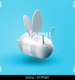 Verschiedene Symbole für 3D-Objekte – Bee Stockfoto
