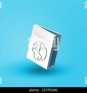 Verschiedene Design 3D-Objektsymbole – Pass Stockfoto