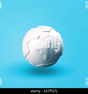 Verschiedene Design 3D-Objektsymbole – Globe Stockfoto