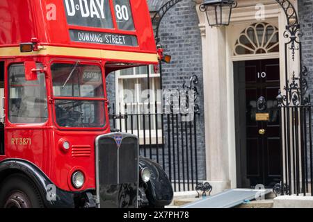 London, Großbritannien. Mai 2024. D-Day-Gedenkfeiern in Downing Street London UK Credit: Ian Davidson/Alamy Live News Stockfoto