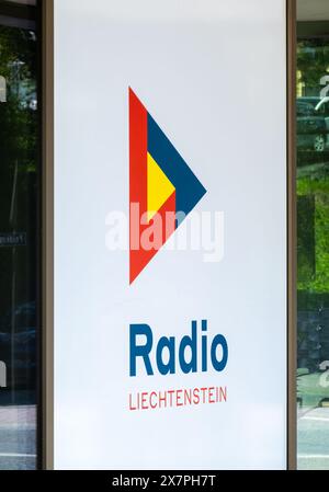 Schaan, Liechtenstein - 17. Mai 2024: Radio Liechtenstein ist der nationale Radiosender Liechtensteins Stockfoto