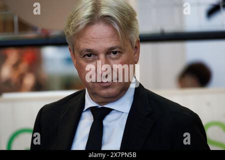Der Direktor der Frankfurter Buchmesse Jürgen Boos. Stockfoto