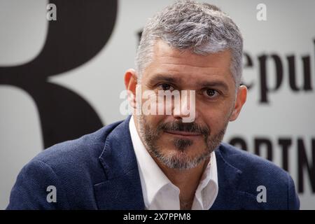 Der italienische Journalist Valerio Nicolosi. Stockfoto