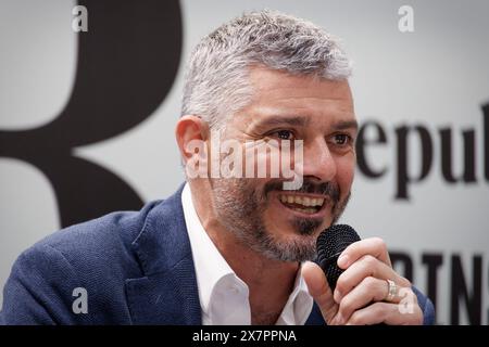 Der italienische Journalist Valerio Nicolosi. Stockfoto