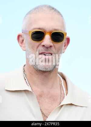 Cannes, Frankreich. Mai 2024. Der französische Schauspieler Vincent Cassel nimmt am Dienstag, den 21. Mai 2024, am 77. Filmfestival in Cannes Teil. Foto: Rune Hellestad/ Credit: UPI/Alamy Live News Stockfoto