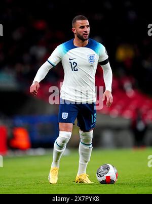 Aktenfoto vom 17.11.2023 von Englands Kyle Walker. Southgate hat eine 33-köpfige Trainingseinheit benannt, die bis zum 7. Juni auf maximal 26 Spieler reduziert werden muss. Ausgabedatum: Dienstag, 21. Mai 2024. Stockfoto