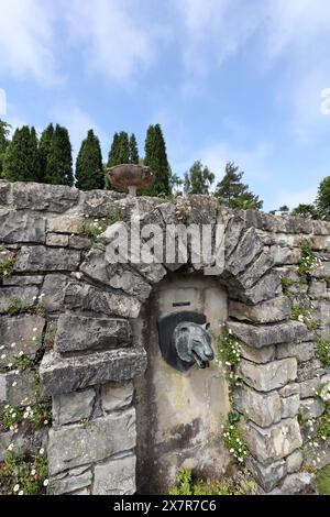 Gardens at Plas Newydd, Anglesey, Wales, Vereinigtes Königreich Stockfoto