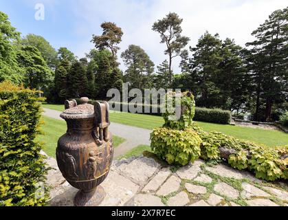 Gardens at Plas Newydd, Anglesey, Wales, Vereinigtes Königreich Stockfoto