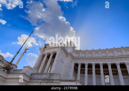 Der majestätische Altar des Vaterlandes in Rom, Italien. Stockfoto