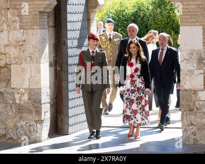 Saragossa, Spanien. september 2024. Die Prinzessin von Asturien hat drei Erwähnungen von verschiedenen öffentlichen Einrichtungen erhalten. Auf der einen Seite die Medaille der Gerichte von Aragon, die Anerkennung der Adoptivtochter der Stadt Saragossa und die Medaille der Regierung von Aragon. Auf diese Weise wurden die Anerkennungen, die sein Vater König Felipe während seines Aufenthaltes an der Allgemeinen Militärakademie von Saragossa erhielt, repliziert. Juan Antonio Perez/Alamy Live News Stockfoto