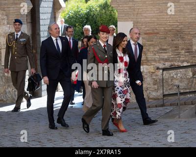 Saragossa, Spanien. september 2024. Die Prinzessin von Asturien hat drei Erwähnungen von verschiedenen öffentlichen Einrichtungen erhalten. Auf der einen Seite die Medaille der Gerichte von Aragon, die Anerkennung der Adoptivtochter der Stadt Saragossa und die Medaille der Regierung von Aragon. Auf diese Weise wurden die Anerkennungen, die sein Vater König Felipe während seines Aufenthaltes an der Allgemeinen Militärakademie von Saragossa erhielt, repliziert. Juan Antonio Perez/Alamy Live News Stockfoto