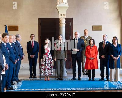 Saragossa, Spanien. september 2024. Die Prinzessin von Asturien hat drei Erwähnungen von verschiedenen öffentlichen Einrichtungen erhalten. Auf der einen Seite die Medaille der Gerichte von Aragon, die Anerkennung der Adoptivtochter der Stadt Saragossa und die Medaille der Regierung von Aragon. Auf diese Weise wurden die Anerkennungen, die sein Vater König Felipe während seines Aufenthaltes an der Allgemeinen Militärakademie von Saragossa erhielt, repliziert. Juan Antonio Perez/Alamy Live News Stockfoto