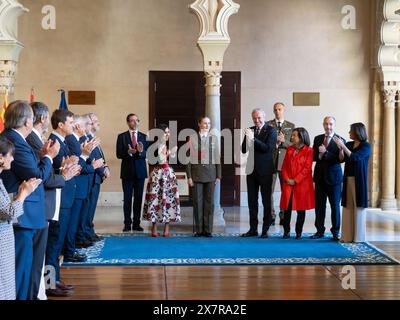 Saragossa, Spanien. september 2024. Die Prinzessin von Asturien hat drei Erwähnungen von verschiedenen öffentlichen Einrichtungen erhalten. Auf der einen Seite die Medaille der Gerichte von Aragon, die Anerkennung der Adoptivtochter der Stadt Saragossa und die Medaille der Regierung von Aragon. Auf diese Weise wurden die Anerkennungen, die sein Vater König Felipe während seines Aufenthaltes an der Allgemeinen Militärakademie von Saragossa erhielt, repliziert. Juan Antonio Perez/Alamy Live News Stockfoto