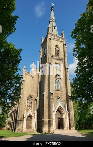 Alte alte evangelisch-lutherische Kirche St. Paul, Riga, Lettland. Stockfoto