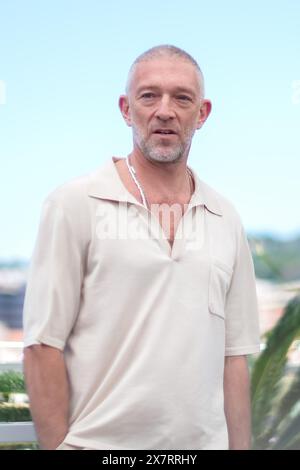 Cannes, Frankreich. Mai 2024. Vincent Cassel posiert auf dem Photocall für die Grabtucher während des 77. Festivals von Cannes. Foto von Julie Edwards./Alamy Live News Stockfoto